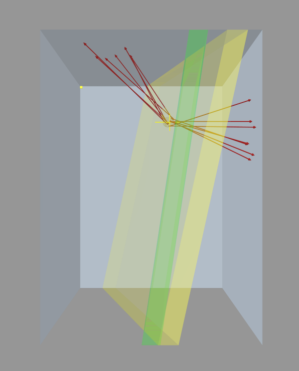 3D Scene With Cast-off Patterns in Apple Preview