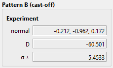 Cast-off Pattern Information